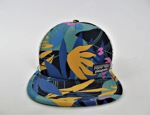 Patagonia Strapback Hat Cap Tropical Floral Colorful Foam Mesh Adjustable Rare - Picture 1 of 10