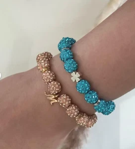 Bracciale Bracciale Perle Braccialetto Amicizia Regalo Personalizzato Compleanno - Foto 1 di 4