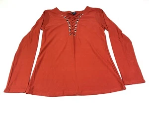 Buckle Daytrip Bluse Oberteil Langarm Schnürung vorne Damen Gr. M - Bild 1 von 5