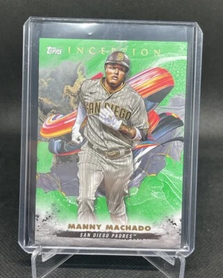 2023 Topps Inception Manny Machado Green Parallel #23 San Diego Padres - Image 1 of 2