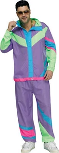 Rockin Hip 80s Track Suit Mens Costume Top Pants NEW PLUS Size - Picture 1 of 6