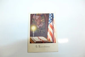 Vintage WWII Era Memorial Flyer For Private Enlisted Soldier March 7, 1944 - Picture 1 of 4