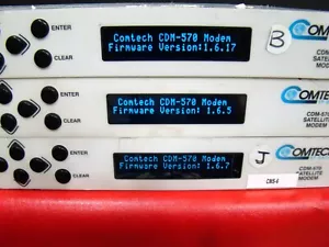 COMTECH EF Data CDM-570 MODEM SATELLITARE firmware 1.6.17 accensione testata - Foto 1 di 15