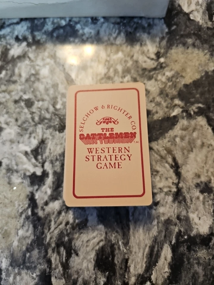 1977 THE CATTLEMEN Board Game Replacement Parts CARD DECK - Image 1 of 1
