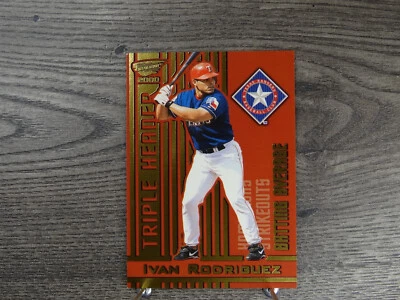 2000 Revolution Triple Header #10 Ivan Rodriguez - Image 1 of 2