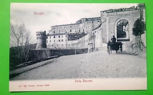 Cartolina - Perugia - Porta Eburnea - 1900 ca. - Foto 1 di 1