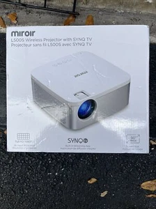 The Miroir L500S Wireless 1080p Projector SYNQ TV 90-Inch Screen Movie Projec... - Picture 1 of 2