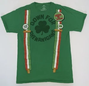 St Patricks Day Down For Shenanigans Medium Green Shirt - Bild 1 von 8