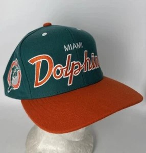 Mitchell & Ness Miami Dolphins Adjustable Snapback OS NFL Aqua/Orange - Picture 1 of 11