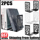 2pcs Heavy Duty Metal Bookends Decorative Book Ends Holder Stationery Bookends