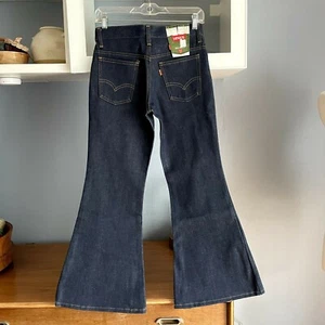 Vintage 1970s NOS Levis 784 Orange Tab Big Bell Boys Bell Bottom Jeans 27 X 27 - Picture 1 of 11
