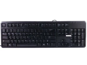 Dell KB212-B QWERTY Keyboard Not Working -For Parts Only Black USB Wired - Picture 1 of 6