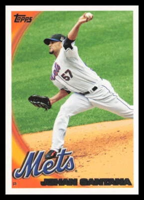 2010 Topps #573 Johan Santana New York Mets Baseball Card - Image 1 of 2
