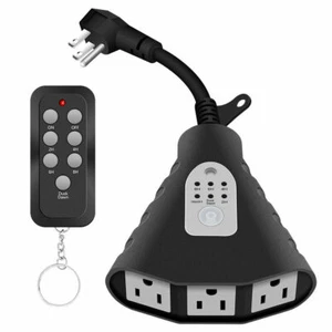 Prese telecomando esterne wireless con funzione timer e sensore, elencati ETL - Foto 1 di 7
