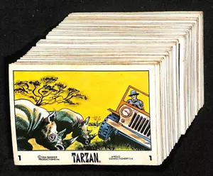 1966 Anglo Confectionary Tarzan Cards Food Issue Compete Set 66 EX Avg 7050 - Picture 1 of 4