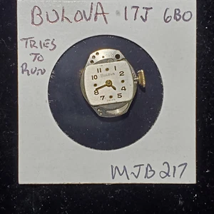 LADIES BULOVA WATCH MOVEMENT 17J 6BO MB217 - Picture 1 of 2