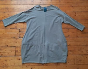 Made In Italy Pocket Dress. Size UK 14, 16. Taupe Colour. Lagenlook. Blu Royal - Picture 1 of 9