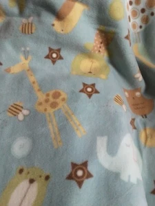 Handmade Big Animals Tied Fleece Blanket 60 L X 36 W Multicolor - Picture 1 of 5