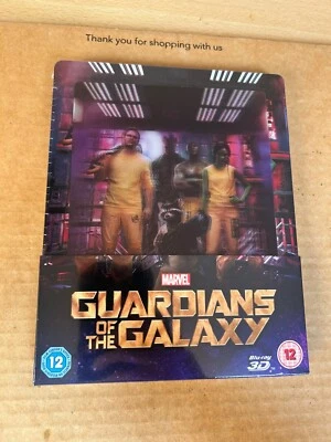 GUARDIANS OF THE GALAXY 3D & 2D BLU RAY LENTICULAR STEELBOOK VOL 1 NEW & SEALED - Image 1 of 4