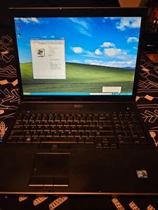 Dell Precision M6400 17" Win XP  NVidia FX 2700M 1920x1200 Retro Gaming NEW BATT - Picture 1 of 23