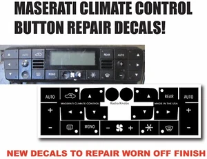 Se adapta a Maserati Quattroporte Granturismo HVAC CLIMA CONTROL reparación de botones - Imagen 1 de 1