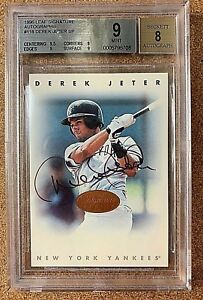 Derek Jeter 1996 Leaf Signature Autographs SP #118  Auto AU RC Rookie NY Yankees