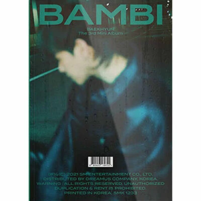 EXO BAEKHYUN BAMBI 3rd Mini Album PHOTO BOOK NIGHT RAIN VER CD+Book+3 Card+etc — 第 1/4 张图片