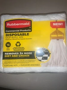 Rubbermaid kommerzielles Produkt Einweg, Mop Mine 4er-Pack #16 Small - Bild 1 von 6