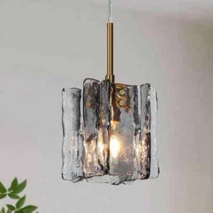 LNC 4.7 in. W Black Pendant Light 1-Light Modern Glam Brass Accent Island Mini - Picture 1 of 10