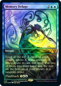 MTG FOIL Memory Deluge Store Championship Arte Completo - Promoción: General #8 - Imagen 1 de 1