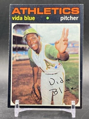 Tarjeta coleccionable de béisbol 1971 Topps #544 Vida Blue Oakland Athletics de colección Foto 1 de 2