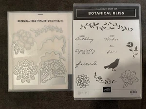 Stampin' Up! - Seltenes ausgemustertes Botanical Bliss Briefmarken & Stanzen Konvolut - Bild 1 von 2