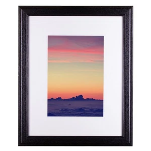 Craig Frames Wiltshire 236, Simple Black Hardwood Picture Frame with Single W... - Picture 1 of 7