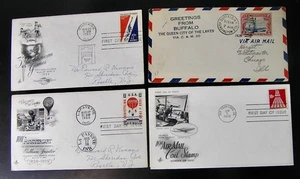 Estampilla de correo aéreo de Estados Unidos primer día cubiertas 9 cubiertas (lote h) - Imagen 1 de 3