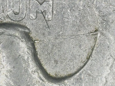 1998-P Washington Quarter, Error: Cracked Die Obverse/Reverse - Image 1 of 4