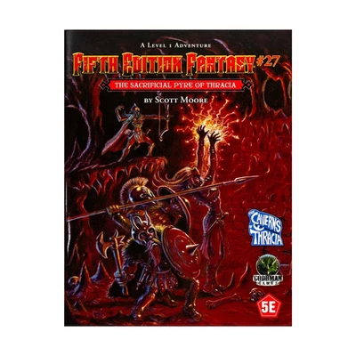 Sacrificial Pyre of Thracia Adventure #27 Goodman Games D&D 5e Dungeons Dragons Foto 1 de 2