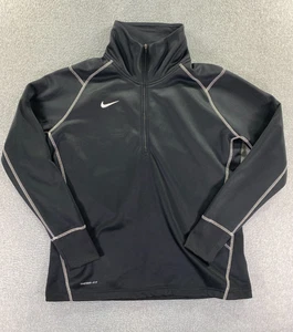 Nike Therma FIT Top Womens XL Black Activewear 1/4 Zip Athletsure Winter Wear - Picture 1 of 11