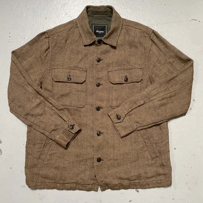 Todd Snyder 100% Linen Shirt-Jacket Herringbone Style Pattern Medium - Image 1 of 4