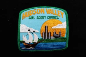 Vintage veralteter Pfadfinder Hudson Valley Council Patch New York River Schiff Abzeichen - Bild 1 von 5