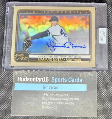 Mariano Rivera 2025 Panini Three And Two Timeless Moments automático #TMS-MR 15/32 Foto 1 de 2