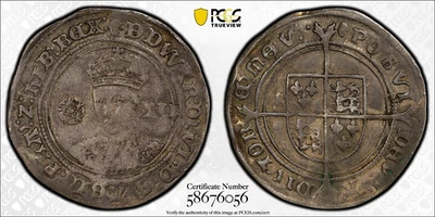 1551-1553 GREAT BRITAIN Shilling Silver Coin Edward VI London Mint PCGS VF-25 - Image 1 of 4