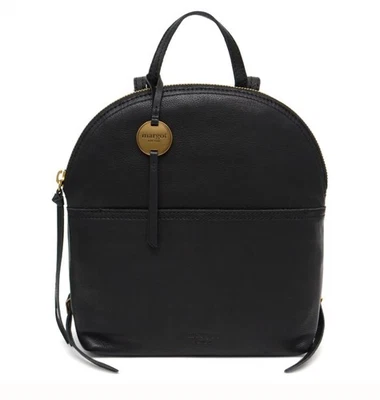 Bolso Mochila MARGOT Negro Cuero Genuino Correas Ajustables y Etiqueta Colgante NUEVO Foto 1 de 4