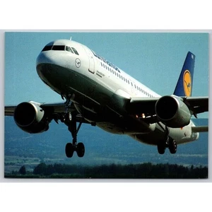 Lufthansa Airbus A320-200 Airline Issue Postcard Passenger Airplane - Picture 1 of 2