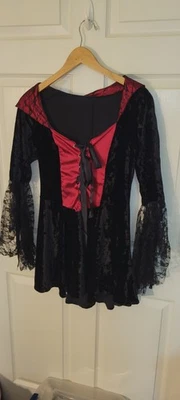 Sexy Vampire Costume Adult Dress As Shown Size Large  - Image 1 of 4