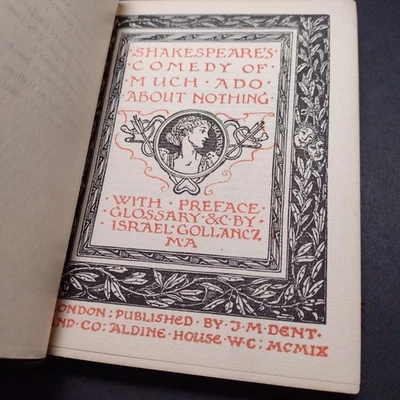 Shakespeare's Comedy of Much Ado about Nothing, Pref. Israel Gollancz 14th Ed. - Image 1 of 4
