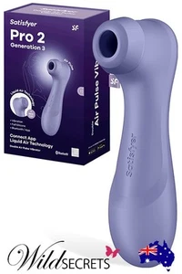 NEW Satisfyer Pro 2 Gen 3 App Compatible 6.25 inch Vibrating Liquid Air Pulse - Picture 1 of 7