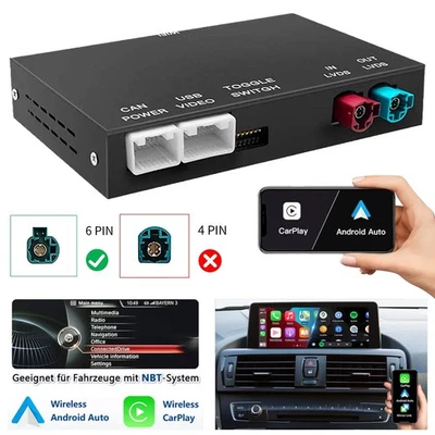 Carplay Android Auto für BMW E81 E82 E87 E88 F22 F45 F07 F10 F11 F06 F12 F13 E70 - Bild 1 von 4