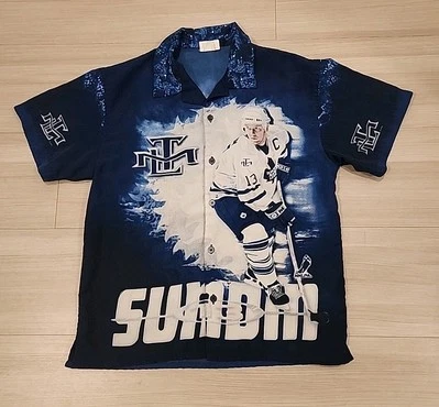 Camisa pequeña vintage de hockey para hombre Mats Sundin Toronto Maple Leafs años 90 Foto 1 de 3