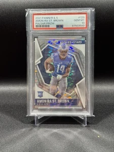 2020 Rookies & Stars Amon-Ra St. Brown Rookie Pulsar Prizm #Lions PSA 10 - Bild 1 von 2