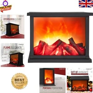 Portable LED Fireplace Lantern with Long-lasting Illumination for Indoor Spaces - Picture 1 of 11